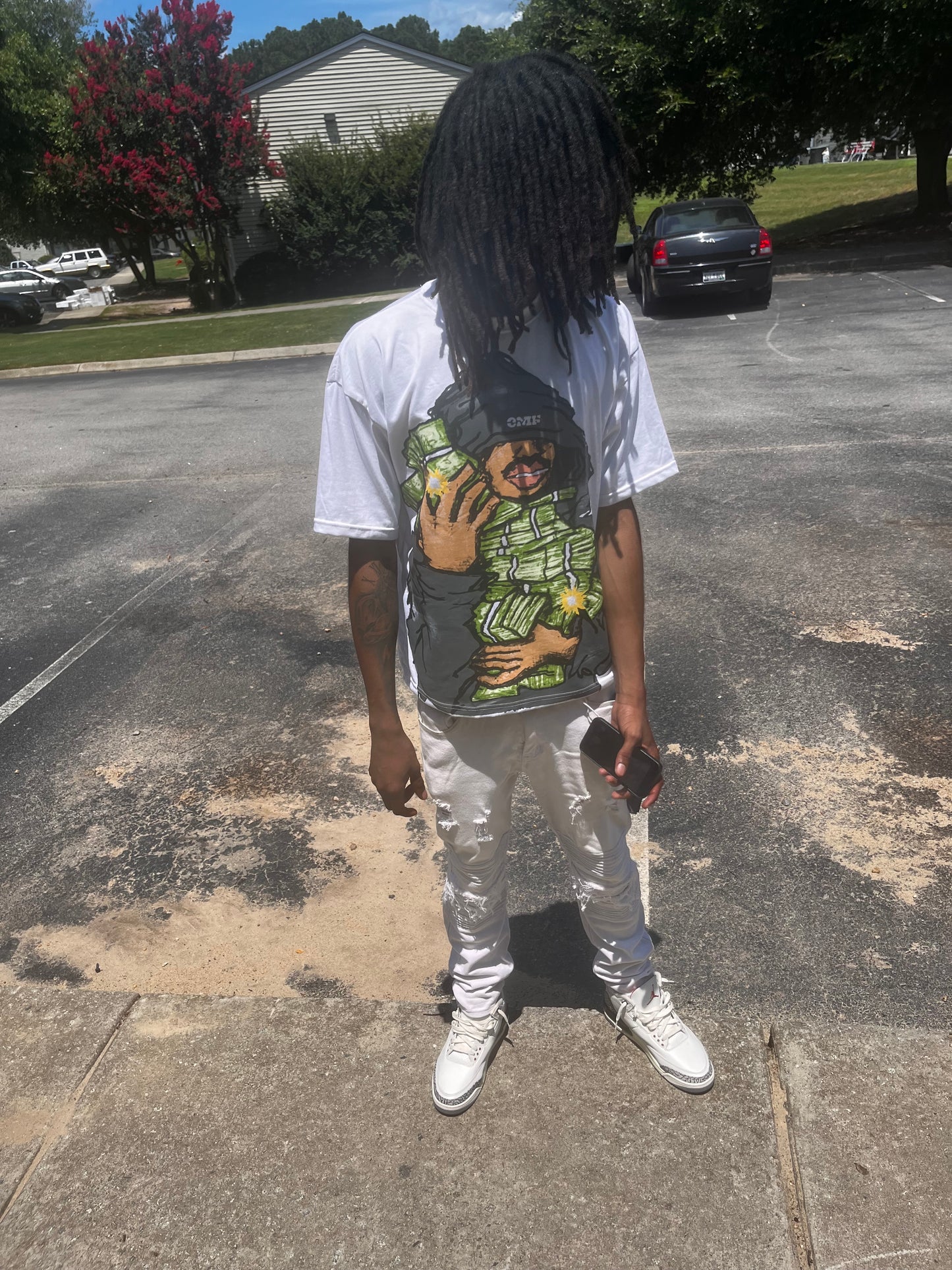 Chasing Money Forever White Tee